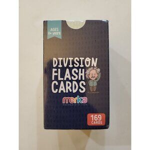 Merka Division Flash Cards Ages 7+ 169 Cards Educational Math Learn NEW SEALED